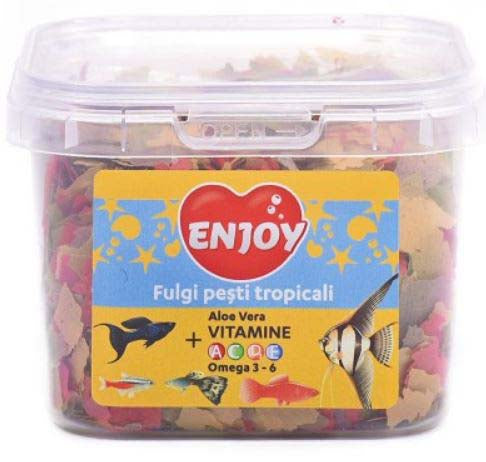 ENJOY Hrană pentru peşti tropicali, Fulgi 26g/225ml - Maxi-Pet.ro