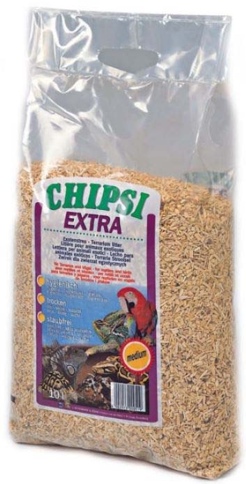 CHIPSI Extra Medium Aşternut granulat pentru păsări şi reptile 10L/2,8kg - Maxi-Pet.ro