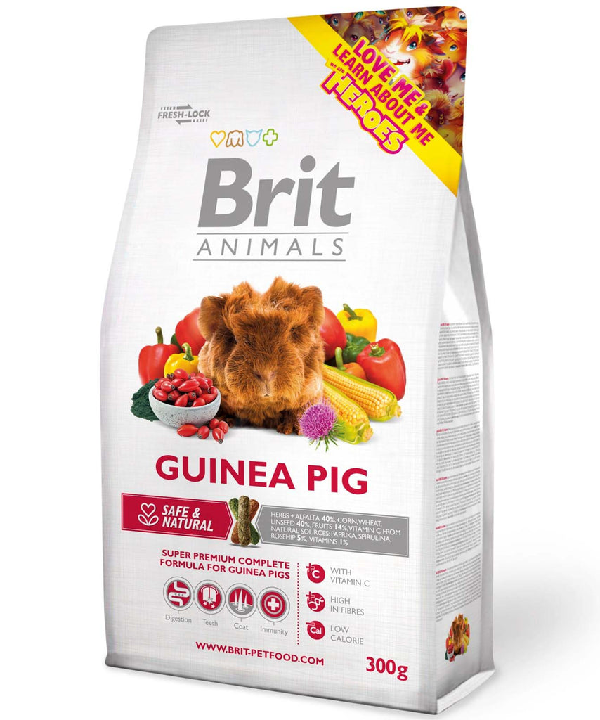 BRIT ANIMALS Guinea pigs, hrană completă pentru Porcuşori de Guineea 300g - Maxi-Pet.ro