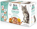 BRIT CARE Sterilized Pachet de plicuri pentru pisici sterilizate 12x85g