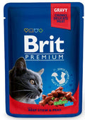 BRIT PREMIUM plic, Tocăniţă de vită şi mazăre 100g