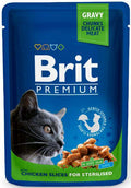 BRIT PREMIUM Sterilised plic pentru pisici sterilizate, bucăţi Pui în sos 100g