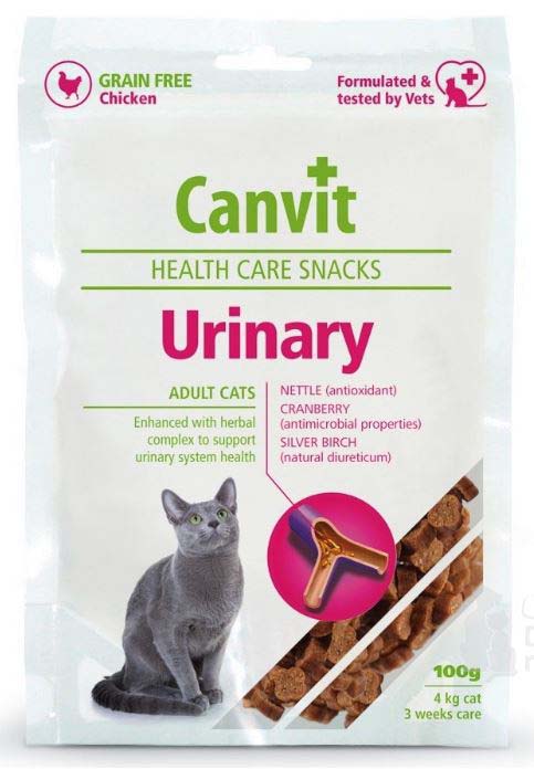 CANVIT Urinary Delicatesă pentru pisici, fără cereale cu Pui, 100g - Maxi-Pet.ro