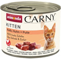 CARNY KITTEN, conservă cu Vită, Pui şi Curcan 200g