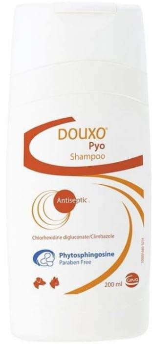 DOUXO Pyo Şampon calmant şi antiseptic, cu clorhexidină pt câini şi pisici 200ml - Maxi-Pet.ro