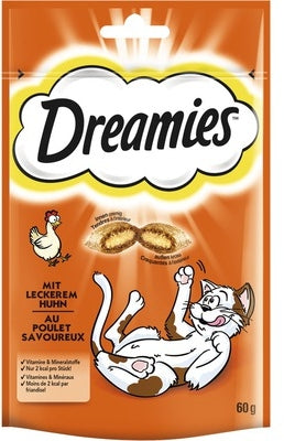 DREAMIES Delicatese pentru pisici, cu Pui 60g - Maxi-Pet.ro
