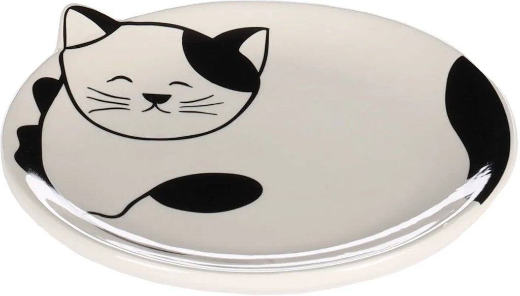 FLAMINGO Farfurie pentru pisici, din ceramică, model Pisică, 80 ml - Maxi-Pet.ro