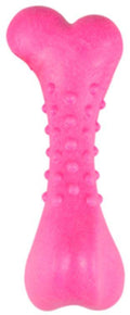 FLAMINGO Jucărie pentru câini în formă de Os Dina cu aromă de zmeură 13cm