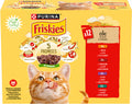 FRISKIES Pachet plicuri pentru pisici Adulte, cu Pui, Vită, Miel şi Raţă 12x85g