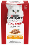 GOURMET Mon Petit Pachet plicuri pentru pisici, Curcan, Pui şi Raţă 6x50g
