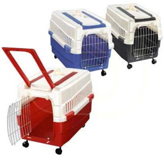 IMAC Transportor pt câini şi pisici Kim 60 cu roţi 60x40x45 cm, diverse culori - Maxi-Pet.ro