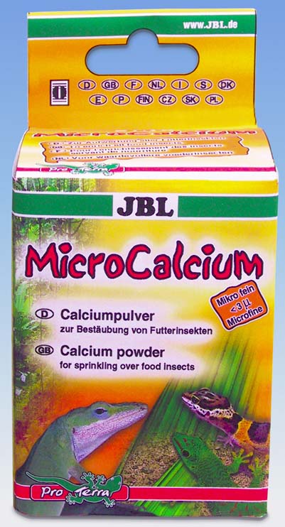 JBL MicroCalcium - Calciu pudra, se presara pe hrana reptilelor 100g