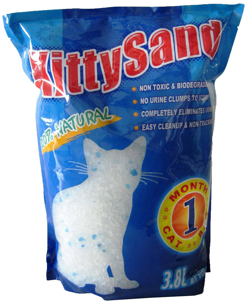 KITTY SAND Nisip silicat pentru pisici, absorbant 3,8L