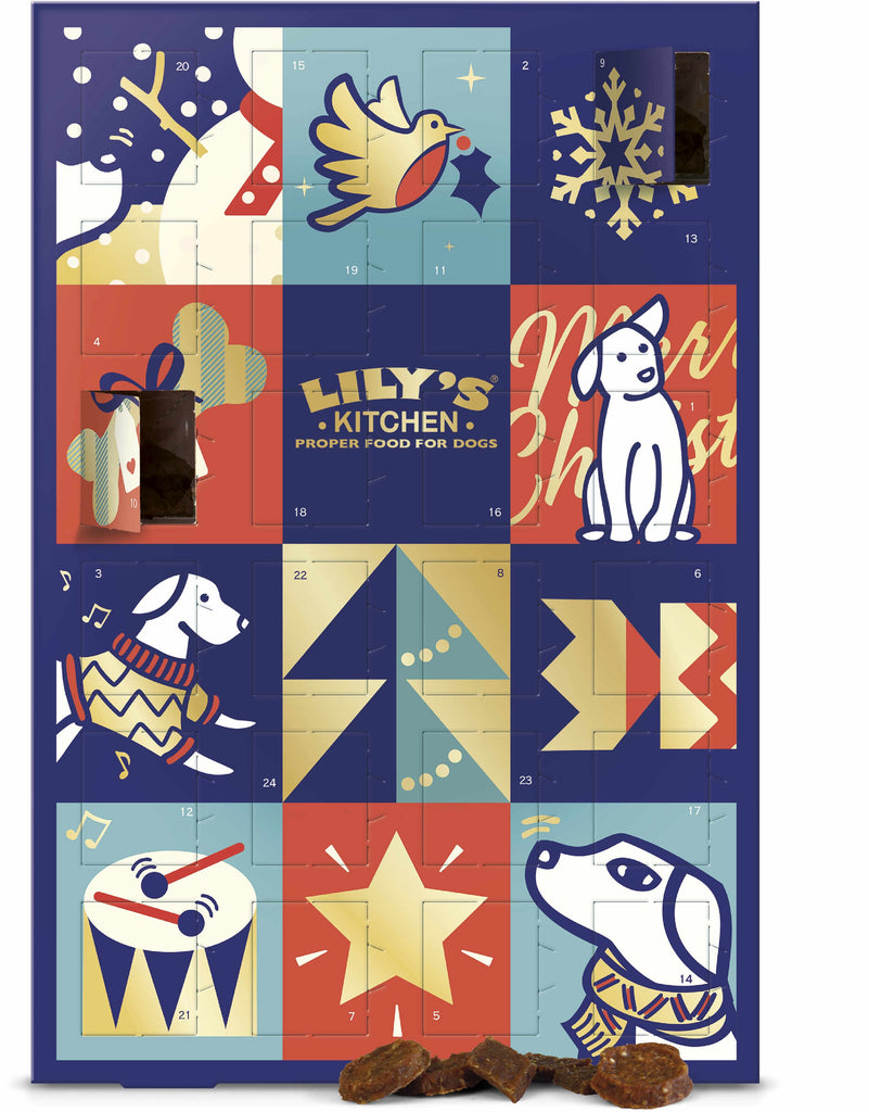LILY'S KITCHEN Calendar Advent de Crăciun - recompensă pentru câini 100g - Maxi-Pet.ro