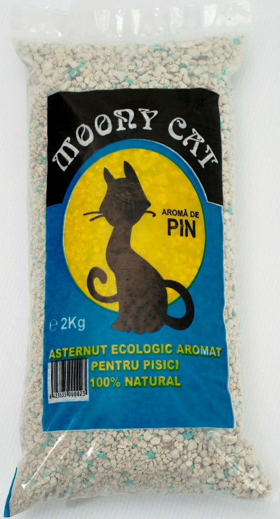 MOONY CAT Nisip igienic pentru pisici, aromă Pin 2kg - Maxi-Pet.ro