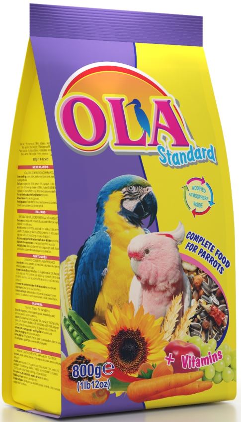 OLA Standard + Vitamins Hrană completă pentru papagali 800g - Maxi-Pet.ro