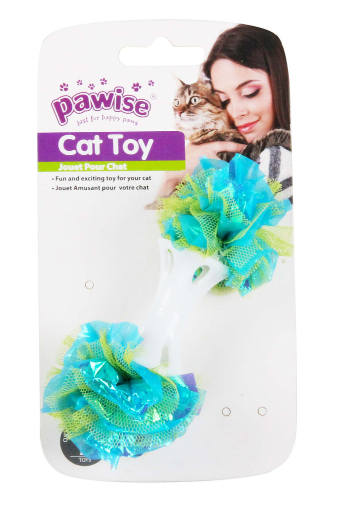 OUTLET PAWISE Jucărie pentru pisici Ganteră Floare,diverse culori, 10cm - Maxi-Pet.ro