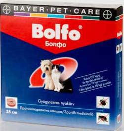 BOLFO Zgardă antiparazitară pentru câini/pisici, 38cm - Maxi-Pet.ro