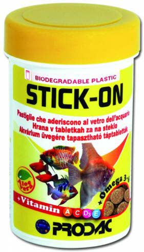 PRODAC Stick-On Hrană pt. peşti tropicali, tablete pt. sticla acvariului 100ml - Maxi-Pet.ro