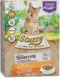 STUZZY Sfilacetti Pachet plicuri pentru pisici sterilizate Curcan/Pui 12x85g