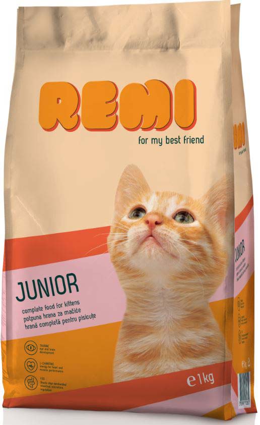 REMI JUNIOR, hrană uscată pentru pisicuţe 1kg - Maxi-Pet.ro