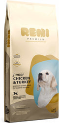 REMI Premium JUNIOR Medium & Large, cu Pui şi Curcan 12,5kg