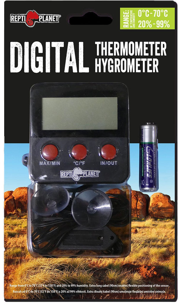 REPTI PLANET Termometru şi Higrometru digital extern LCD