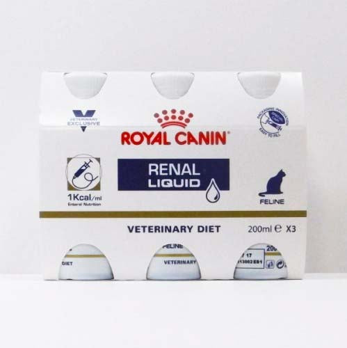 ROYAL CANIN VD Renal Liquid  - Dietă lichidă pentru pisici 3x200ml - Maxi-Pet.ro