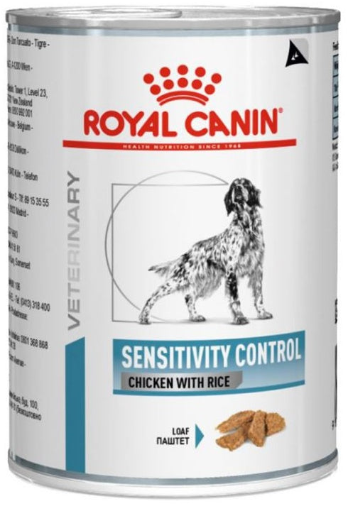ROYAL CANIN VD Sensitivity Control Conservă pentru câini, cu Pui şi Orez 410g - Maxi-Pet.ro