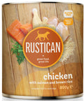 RUSTICAN Pui şi Somon cu Orez Brun