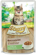 STUZZY Chunks Plic hrană umedă pentru pisici, cu Viţel 85g