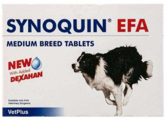 SYNOQUIN EFA (VetPlus) Medium breed Supliment nutritiv articulaţii 30cp - Maxi-Pet.ro