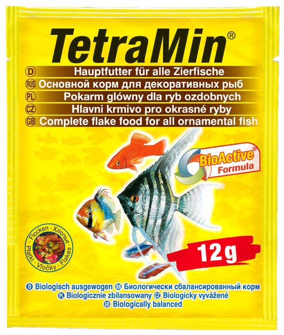 TETRA Min Plic hrană fulgi pentru peşti tropicali 12g - Maxi-Pet.ro