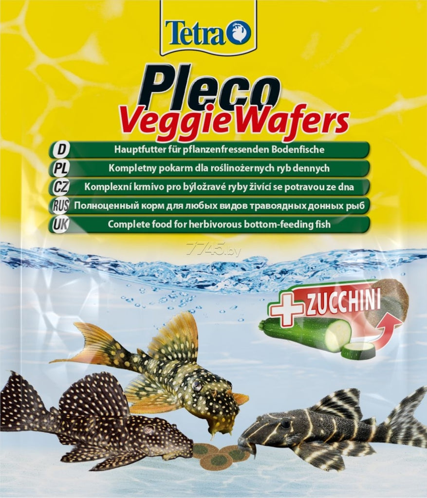 TETRA Pleco Veggie Wafers Plic hrană tablete pentru peşti sanitari şi crabi 15g - Maxi-Pet.ro