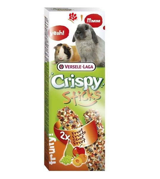 VERSELE-LAGA Crispy Sticks pt iepuri şi porcuşori, cu Fructe, 2 bucăţi, 110g - Maxi-Pet.ro