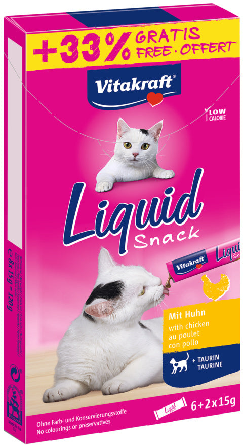VITAKRAFT Snack lichid pentru pisici, cu Pui şi Taurină - Maxi-Pet.ro