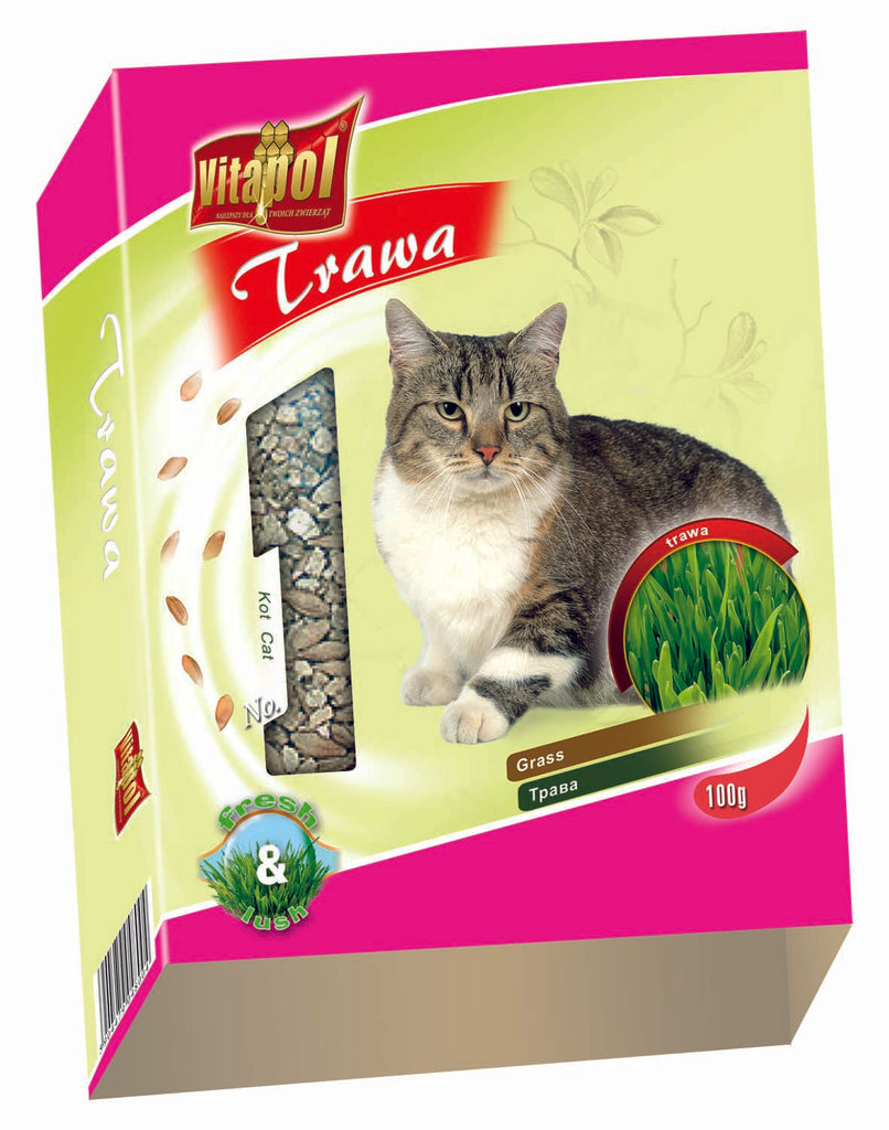 VITAPOL Iarbă pentru pisici, seminţe 100g - Maxi-Pet.ro