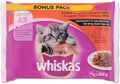 WHISKAS Pachet plicuri JUNIOR Selecţii Carne 4x100g