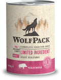 WOLFPACK Conservă pentru câini, cu număr limitat de ingrediente, Porc mistreţ