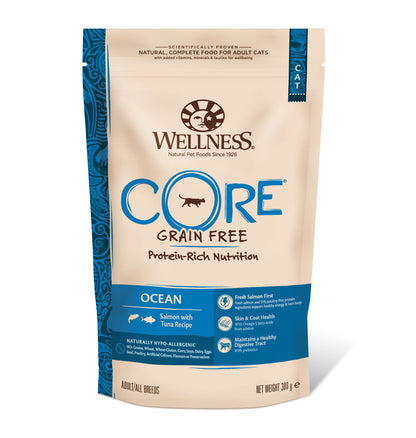 Hrana uscata pentru pisici Wellness Core Dry cu somon si ton 300g - Animax
