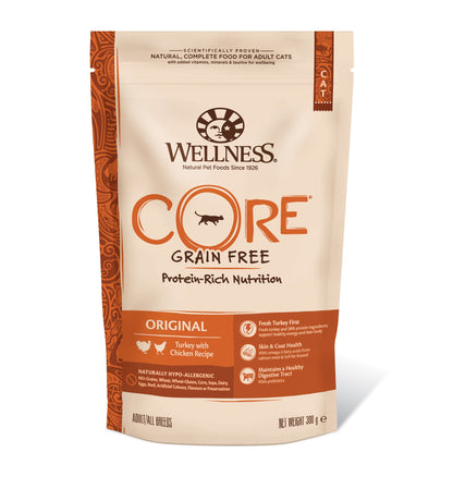 Hrana uscata pentru pisici Wellness Core Dry cu curcan si pui 300g - Animax