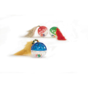Jucarie pentru pisici Glob cu Soricel 8 cm - Animax
