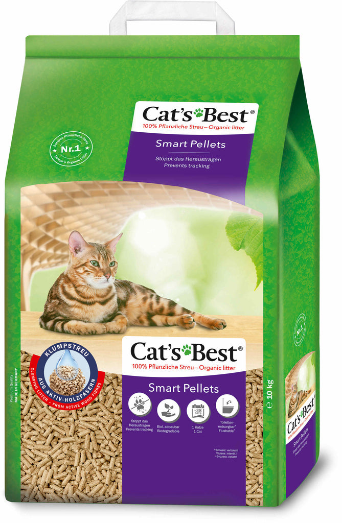 CAT'S BEST Smart Pellets Asternut vegetal pentru pisici 20L/10kg