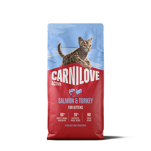 CARNILOVE Hrană uscată pentru pisicuțe, cu somon și curcan, 6kg