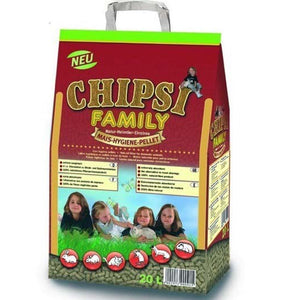 CHIPSI Family Asternut pentru rozatoare si pasari, din porumb 20L/12kg