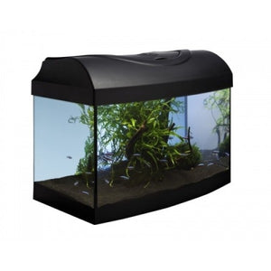 DIVERSA Acvariu 40 negru curb 6w led, 40x25x25cm, 25L