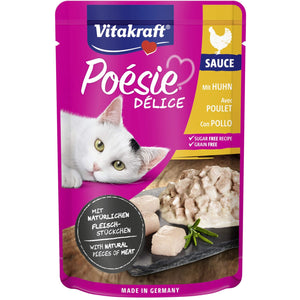 VITAKRAFT Poesie Delice Sauce Plic pentru pisici, cu File de Pui in Sos 85g