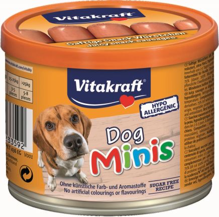 VITAKRAFT Minis Mini-cârnaciori pentru câini 12 bucăţi/190g - Maxi-Pet.ro