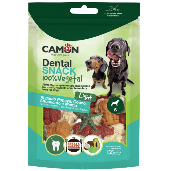 CAMON Recompense pentru câini CAM-AE365/A Dental Snack Vegetal 4 Arome, 155g