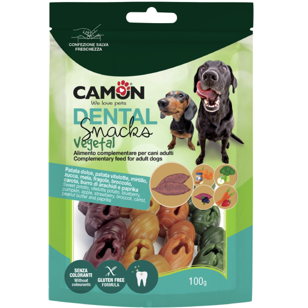 CAMON Recompense pentru câini CAM-AE368 Dental Mix Veggie Bells, 155g